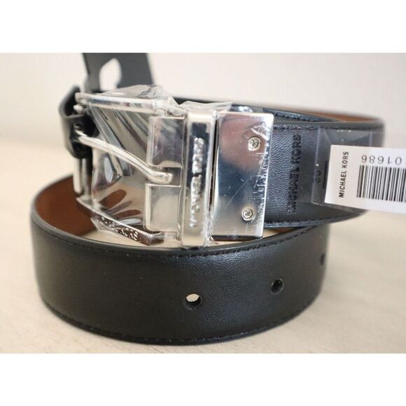 Michael Kors 86F3SBLY6L Men's Sz 30 Black/Brown 31MM Reversible Dress Belt - Picture 7 of 9